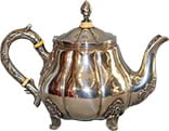 Антикварный серебряный чайник 